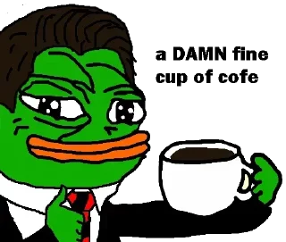 ☕ emoji Pepe Coffee | @CozyFocx Telegram sticker 16 of 30