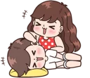😸 emoji BOOBIB CUTE COUPLE part 2 @emmastickers Telegram sticker 13 of 120