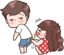 😺 emoji BOOBIB CUTE COUPLE part 2 @emmastickers Telegram sticker 14 of 120