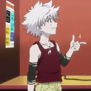 😌 emoji Zoldy's killua pack Telegram sticker 9 of 69