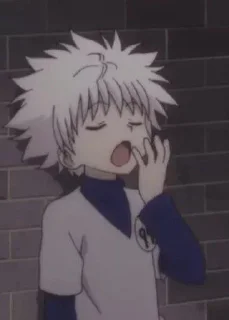 🥱 emoji Zoldy's killua pack Telegram sticker 1 of 69