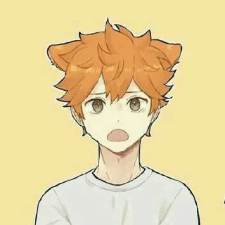🍊 emoji Hinata Shoyo🍊 Telegram sticker 8 of 40