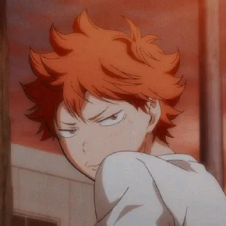 🍊 emoji Hinata Shoyo🍊 Telegram sticker 11 of 40