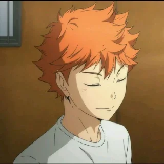 🍊 emoji Hinata Shoyo🍊 Telegram sticker 22 of 40