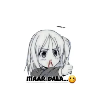 😐 emoji ᴀɴɪᴍᴇ ʜɪɴᴅɪ ᴘᴀᴄᴋ ✨   @stickersbag (@CalsiBot) Telegram sticker 5 of 80