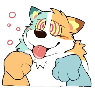 🌀 emoji Gum Dog Telegram sticker 13 of 30