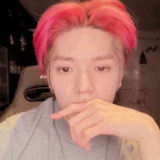 🍎 emoji Taeyong 𔘓 @lilbebekuromi Telegram sticker 6 of 60