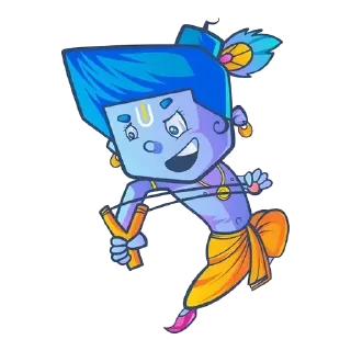 Sticker from Lil’ Lord Krishna • @HinduStickers