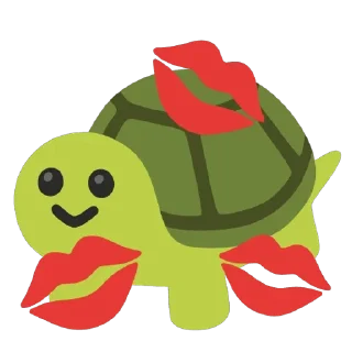 💋 emoji Turtles 2 @u1f422 Telegram sticker 17 of 120