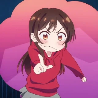 🧚‍♀ ❀:ཻུ۪۪⸙͎ Chizuru Mizuhara - @polosananime, Telegram sticker 12 of 115