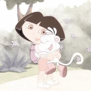 🥺 emoji — ᵕ̈ 🍒 dora the explorer @A2DFONT Telegram sticker 20 of 30