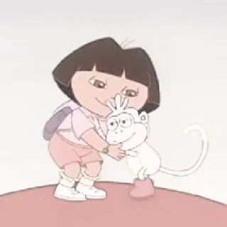 🥺 emoji — ᵕ̈ 🍒 dora the explorer @A2DFONT Telegram sticker 6 of 30