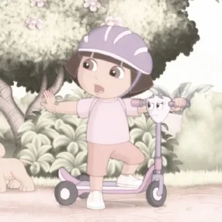 🥺 emoji — ᵕ̈ 🍒 dora the explorer @A2DFONT Telegram sticker 10 of 30