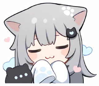 🥰 emoji 【甘城なつき】Nachoneko! Telegram sticker 13 of 24