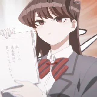 🧃 emoji Komi Shouko | @nanostickers Telegram sticker 22 of 51