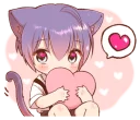 ❤️ emoji Boy of a black cat(3rd anniversary) @bistic Telegram sticker 8 of 40