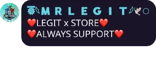 Sticker from LEGIT X STORE