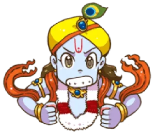 ❤️ emoji Vrindavan Vaasi • @HinduStickers Telegram sticker 14 of 41
