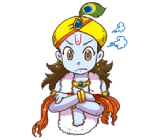 ❤️ emoji Vrindavan Vaasi • @HinduStickers Telegram sticker 15 of 41