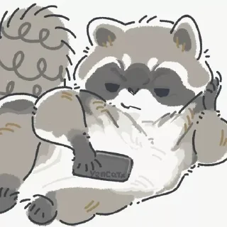 🦝 emoji Baby Raccoon by @lethonomia Telegram sticker 15 of 85