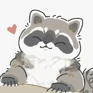 🦝 emoji Baby Raccoon by @lethonomia Telegram sticker 6 of 85
