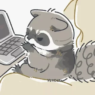 🦝 emoji Baby Raccoon by @lethonomia Telegram sticker 12 of 85