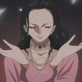 ☎ emoji Nico robin by @Y0NIGU Telegram sticker 18 of 31