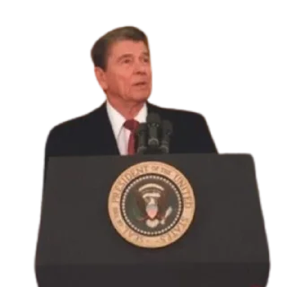 😯 Ronald Reagan : @Hototristan, Telegram sticker 9 of 51