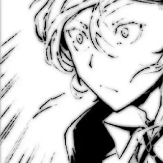 🍷 દ⁠ Chuuya Nakahara [ Manga ]; @A5I58, sticker Telegram 20 sur 108