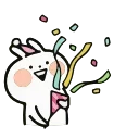 🥳 うさぎゅーん！ @srtkm, Telegram sticker 8 of 20