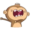 🦍 Animated stickers by @prowebster, Telegram sticker 16 of 50