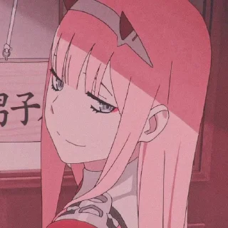 🍬 Zero two, sticker Telegram 14 sur 20