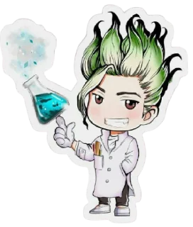 😁 DR STONE @animestickerchannel, стікер Telegram 16 з 93