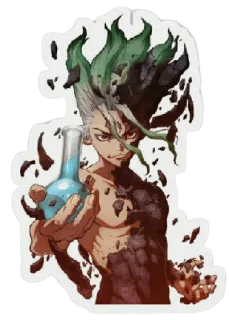 🔥 DR STONE @animestickerchannel, стікер Telegram 1 з 93