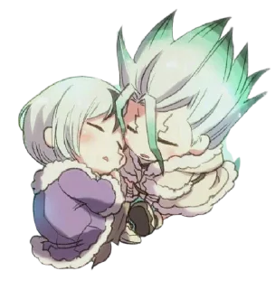 😴 DR STONE @animestickerchannel, стікер Telegram 8 з 93