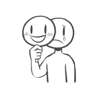 😞 fake smile-!, sticker Telegram 15 sur 18