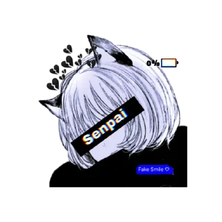 ☠ fake smile-!, sticker Telegram 8 sur 18