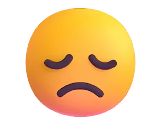 😞 Fluent Emoji #3 @HiSticker, стікер Telegram 15 з 33