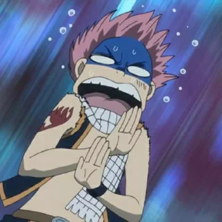 ☄ Natsu dragneel - @animestickersid, Telegram sticker 10 of 30