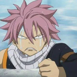 ☄ Natsu dragneel - @animestickersid, Telegram sticker 14 of 30