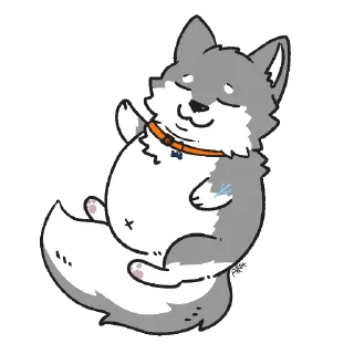 😌 芋頭狗狗包, стикер Telegram 11 из 79