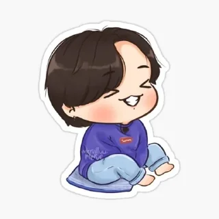 😂 Cute Bangtan, стикер Telegram 5 из 20