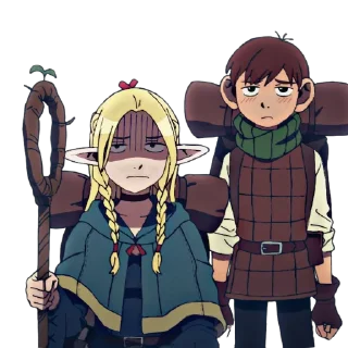 😨 Dungeon Meshi @AnimeLibrary_Stickers, sticker Telegram 12 sur 75