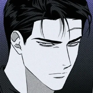 🖤 jin @stickermanhwahua, стикер Telegram 11 из 15