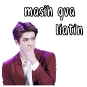 😏 Sehun EXO by @wontae, стикер Telegram 6 из 10