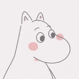 ❤️ Moomin by @kataajun, sticker Telegram 18 sur 27
