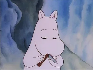 😊 Moomin by @kataajun, sticker Telegram 6 sur 27