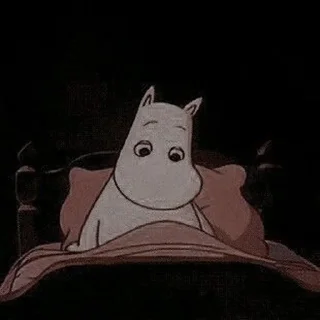 🥺 Moomin by @kataajun, sticker Telegram 5 sur 27