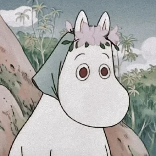 🥺 Moomin by @kataajun, sticker Telegram 13 sur 27