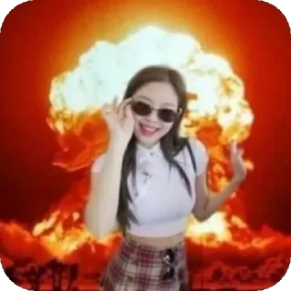 Sticker jennie meme